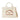 Karl Lagerfeld Rue St-Guillaume Square Patch Medium Tote Bag Natural