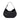 Karl Lagerfeld Signature Oversized Moon Bag Black Nickel
