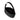 Karl Lagerfeld Signature Studded Moon Bag Black Embellishment