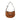 Karl Lagerfeld Signature Suede Moon Bag Dark Tan