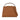 Karl Lagerfeld Signature Suede Top Handle Bag Dark Tan