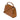 Karl Lagerfeld Signature Suede Top Handle Bag Dark Tan