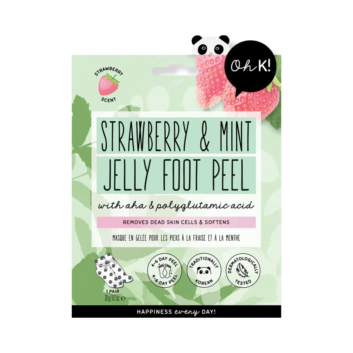 Oh K! Strawberry & Mint Jelly Foot Peel
