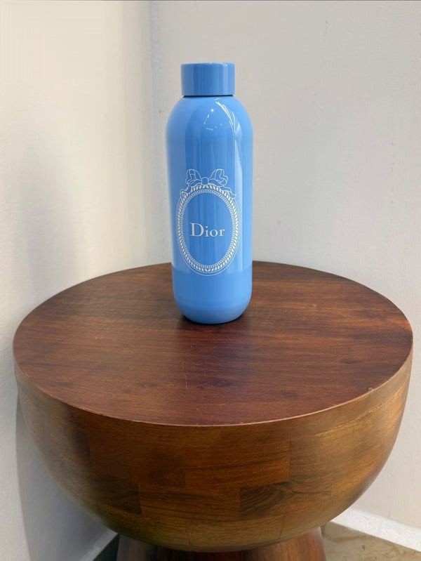 Dior Stainless Steel Water Bottle Blue