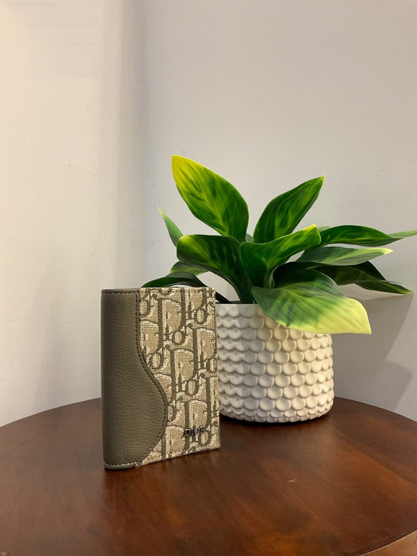 Dior Oblique Saddle Cardholder Grey