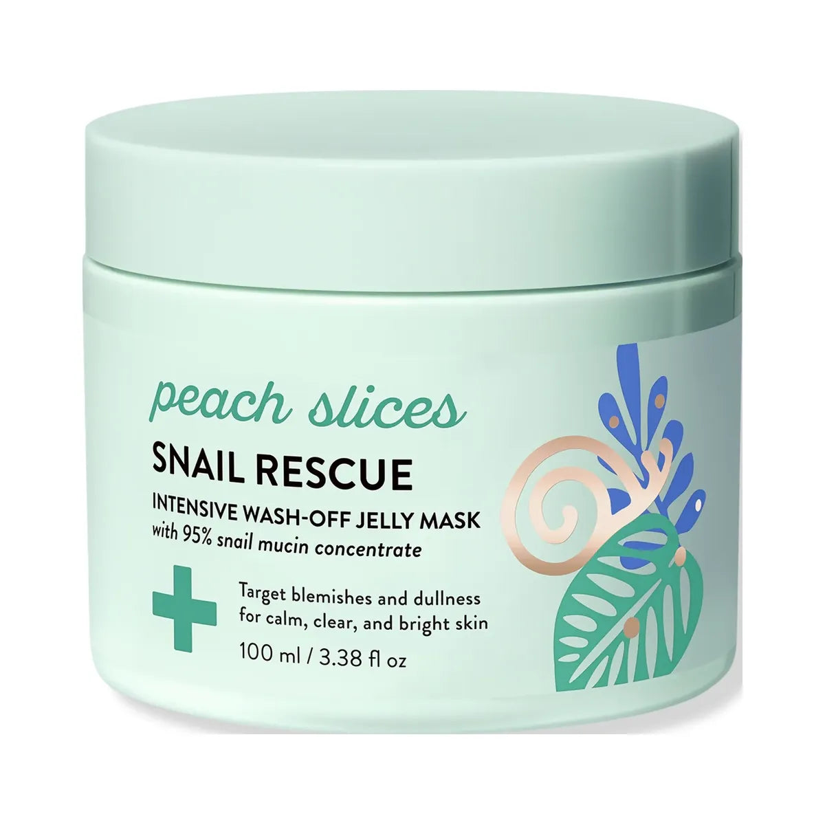 Peach Slices Snail Rescue Intensive Wash-Off Jelly Mask