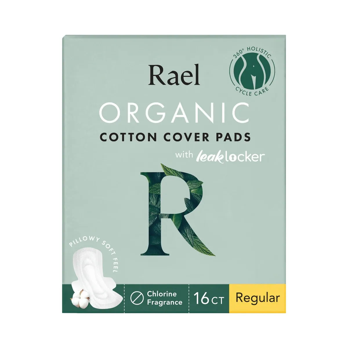 Rael Regular Organic Cotton Cover Pads With Wings