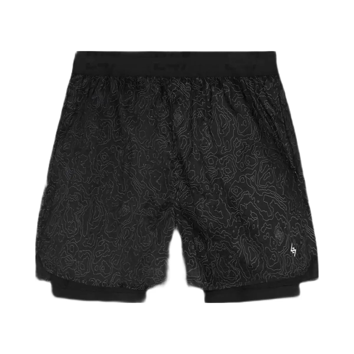 Represent 247 Contour 2 In 1 Run Shorts Black