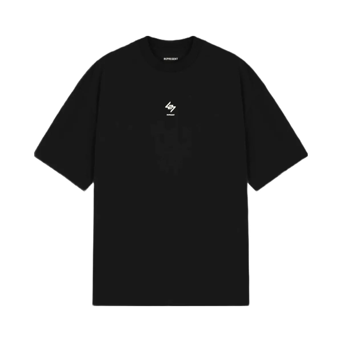 Represent 247 Oversized T Shirt Jet Black