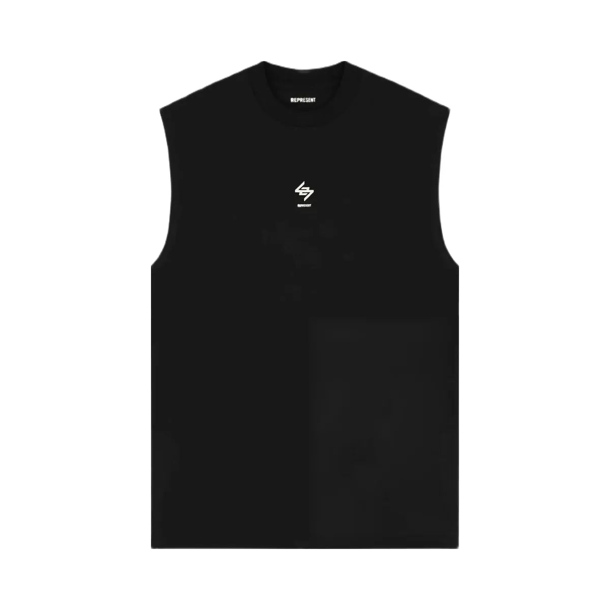 Represent 247 Oversized Tank Jet Black