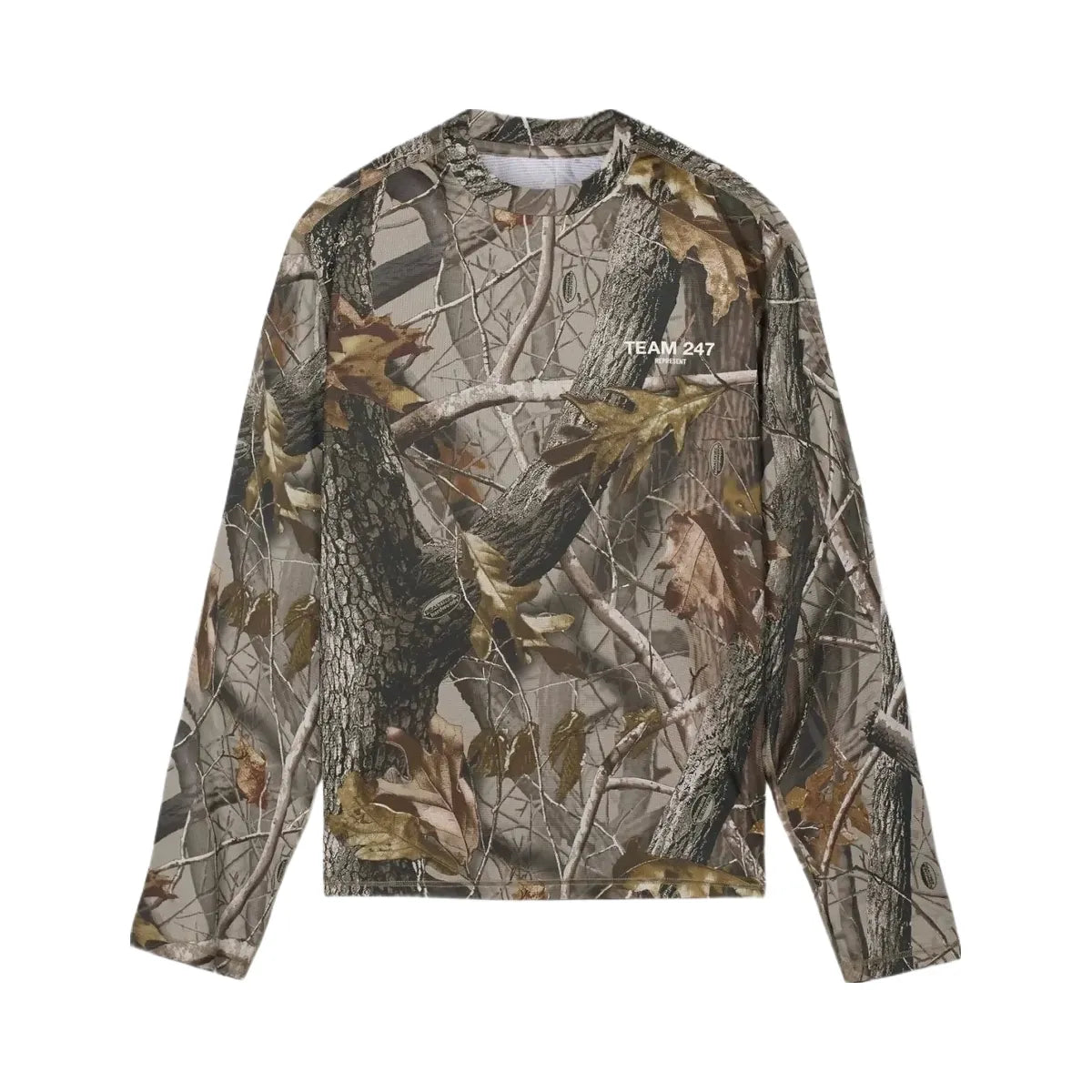 Represent 247 Realtree Long Sleeve Mesh T Shirt Camo