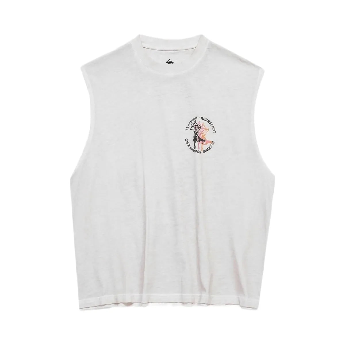 Represent 247 Torch Boxy Tank Bleach Wash