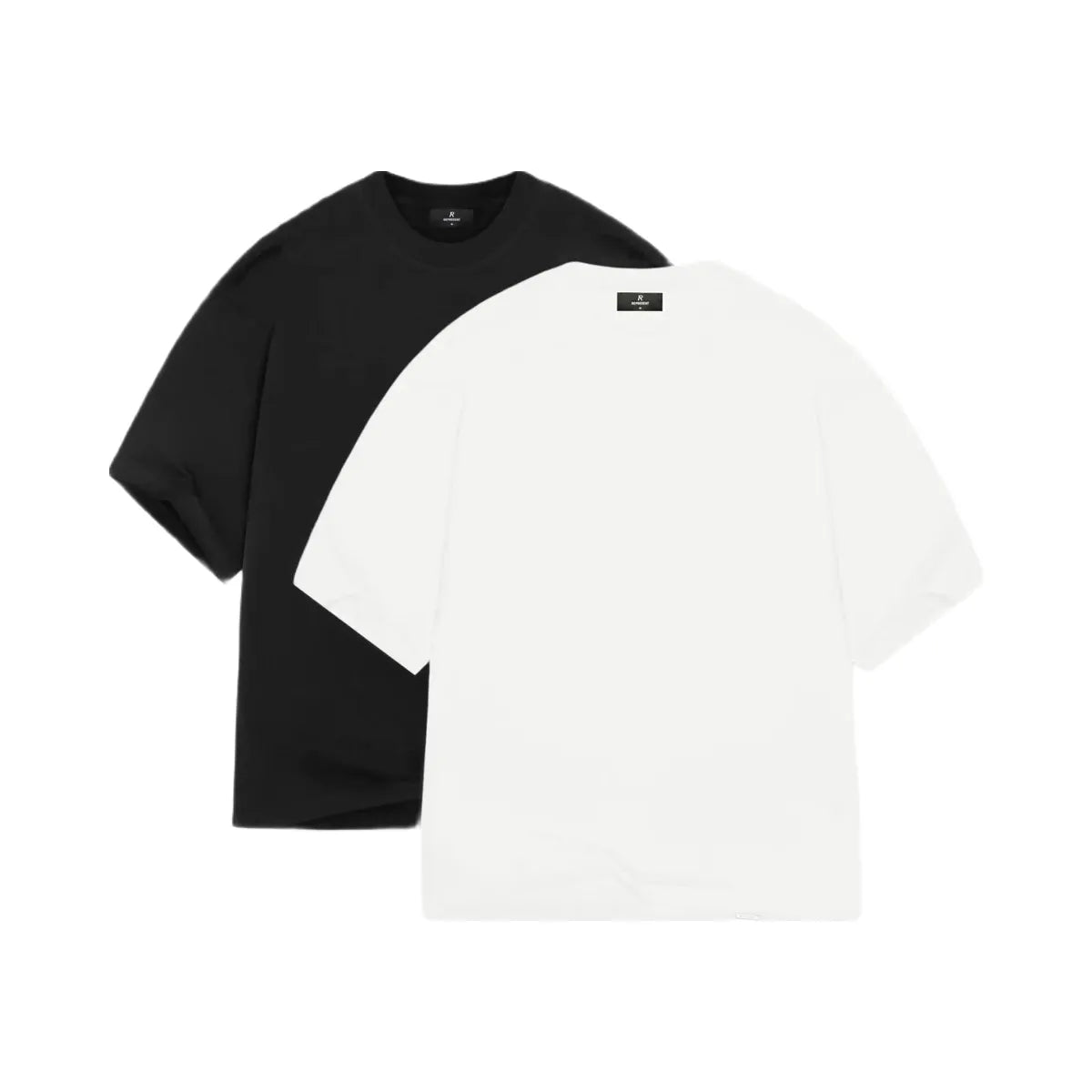 Represent 2 X Initial Boxy T Shirt Flat White Black