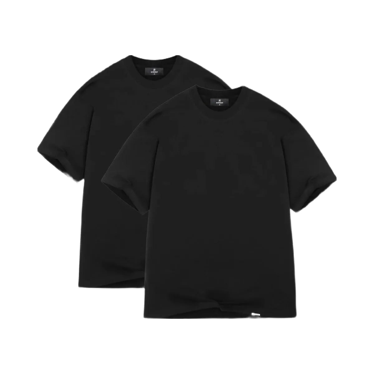 Represent 2 X Initial Oversized T Shirt Black