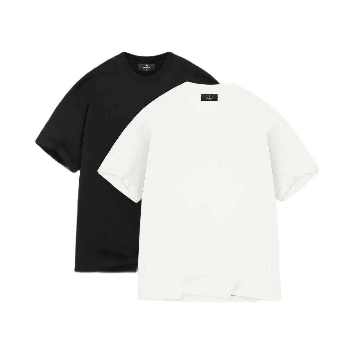 Represent 2 X Initial Oversized T Shirt Flat White Black