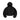 Represent Arch Pullover Puffer Jet Black