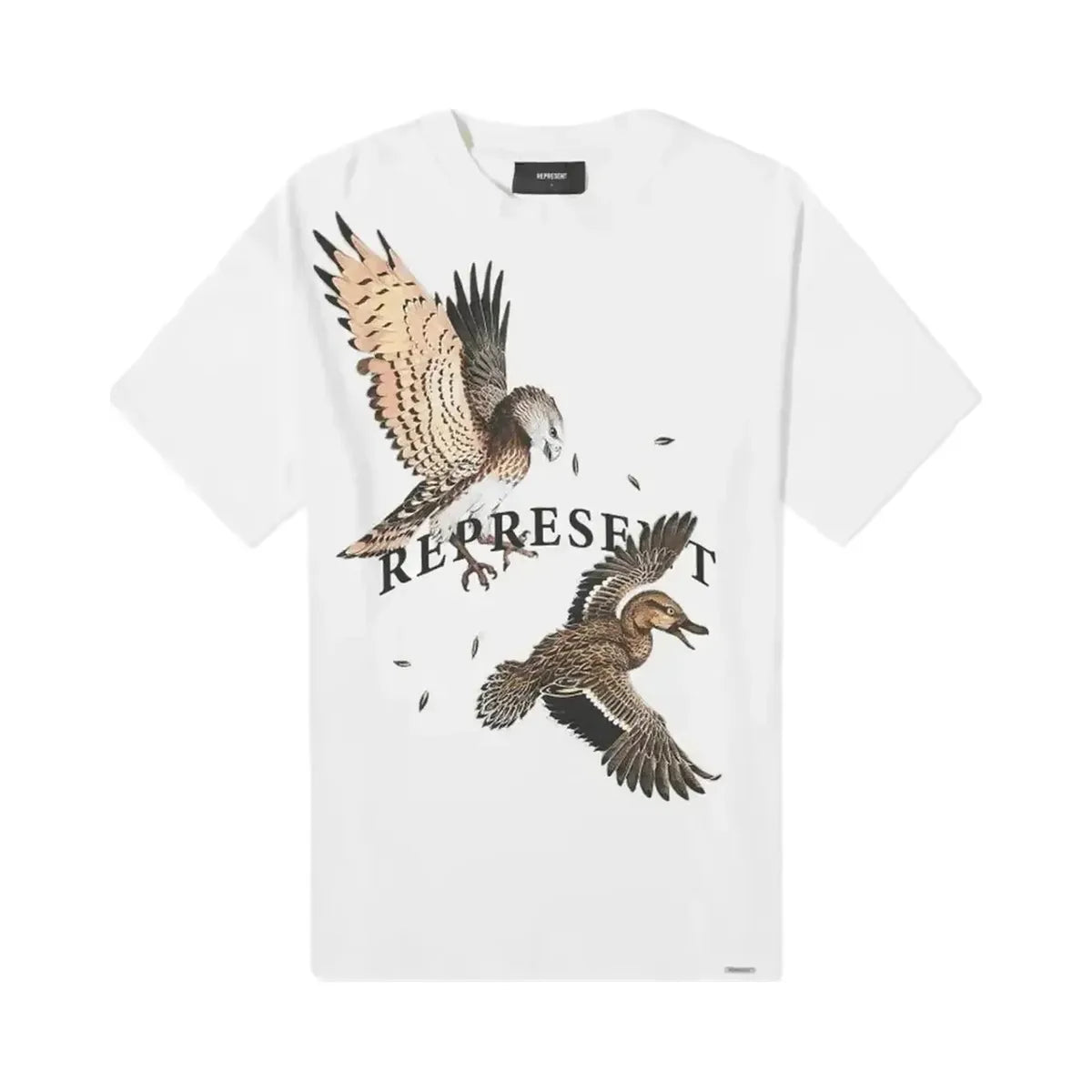 Represent Birds Of Prey T Shirt White/Brown