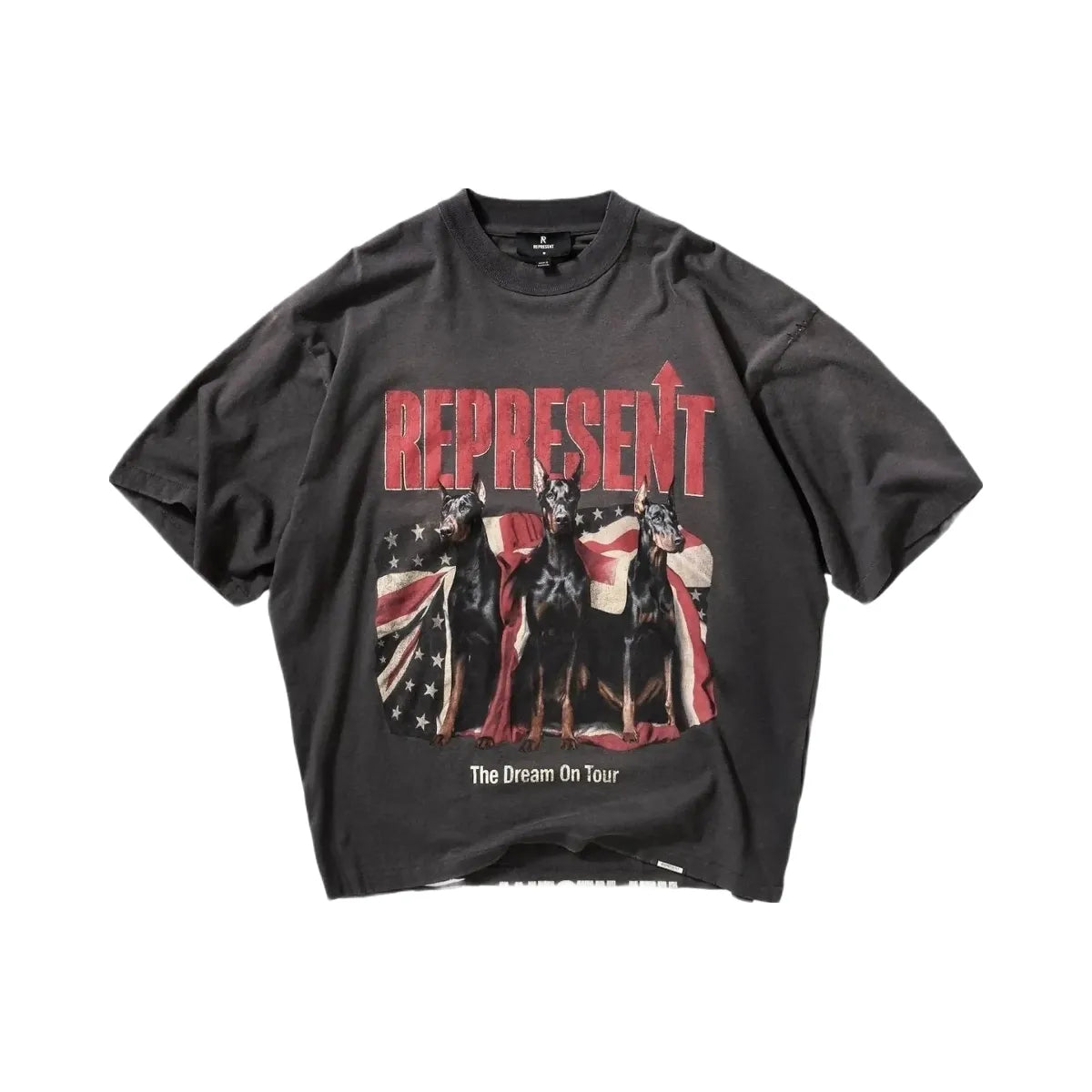 Represent Dream On Tour T Shirt Sun Fade Grey