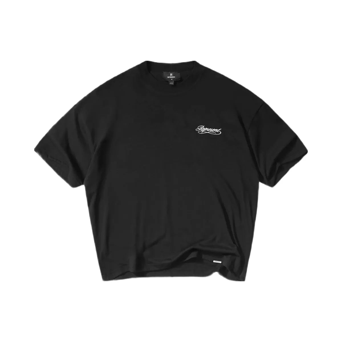 Represent Dual Layer Script T Shirt Jet Black