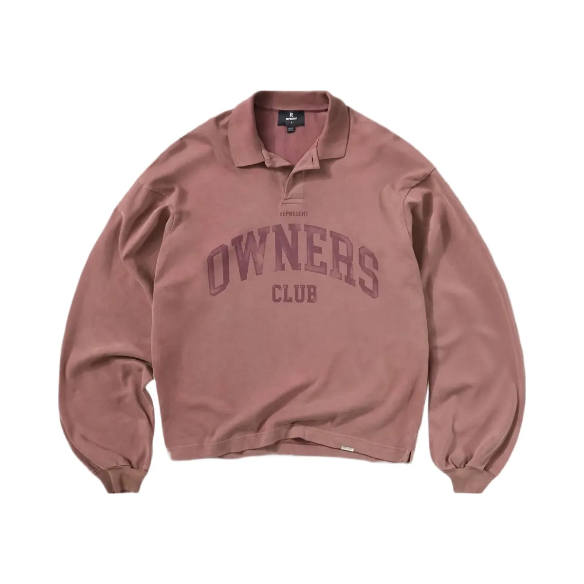 Represent Fw25 Represent Owners Club Rugby Polo Smoked Rose