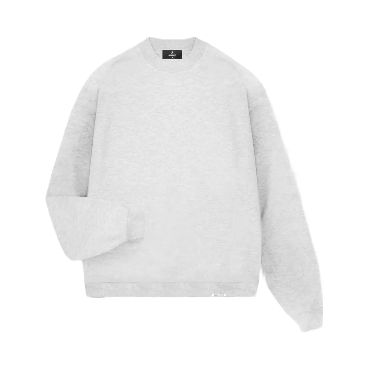 Represent Initial Oversized Sweater Ice Grey Marl