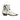 Represent Michael Zip Boot Cowhide Flat White Black