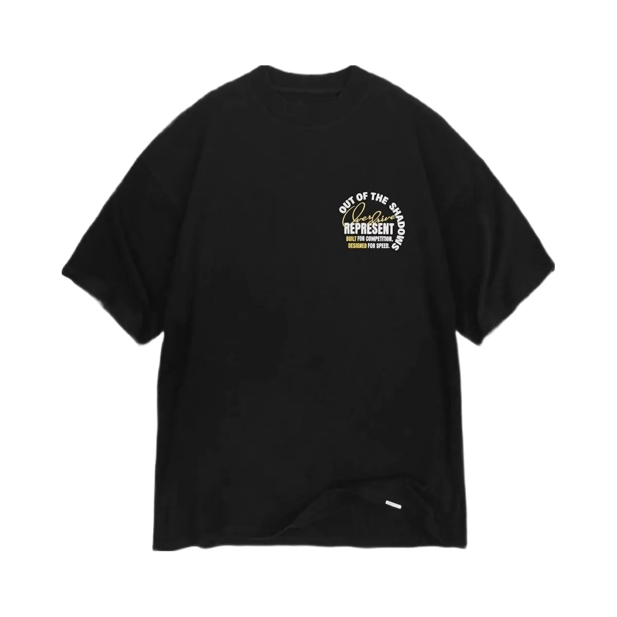 Represent Out Of The Shadows T Shirt Stained Black