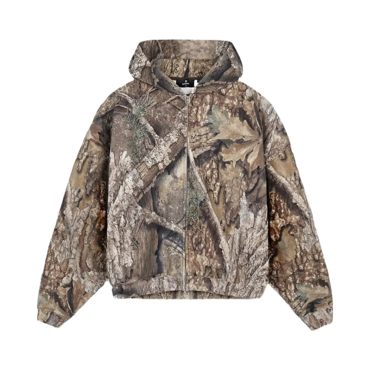 Represent Real Tree Zip Up Camo Hoodie Camo