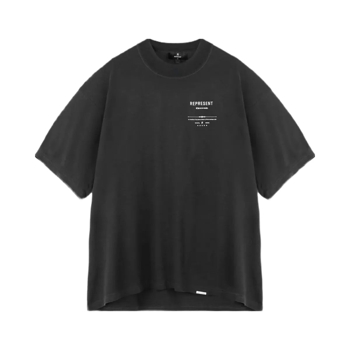 Represent Revere Manor T Shirt Stained Black