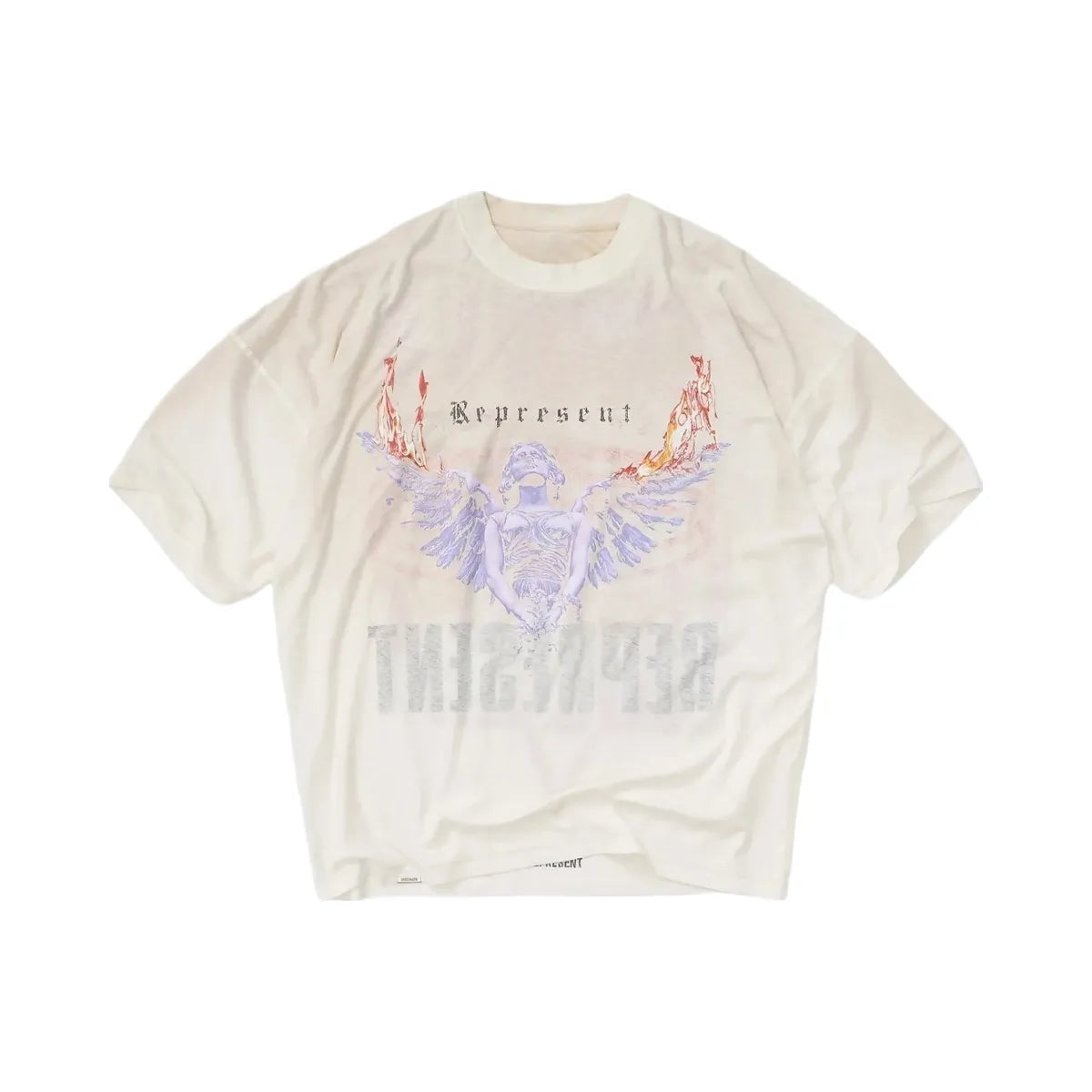 Represent Reversible Living Legacy Tour T Shirt Flat White