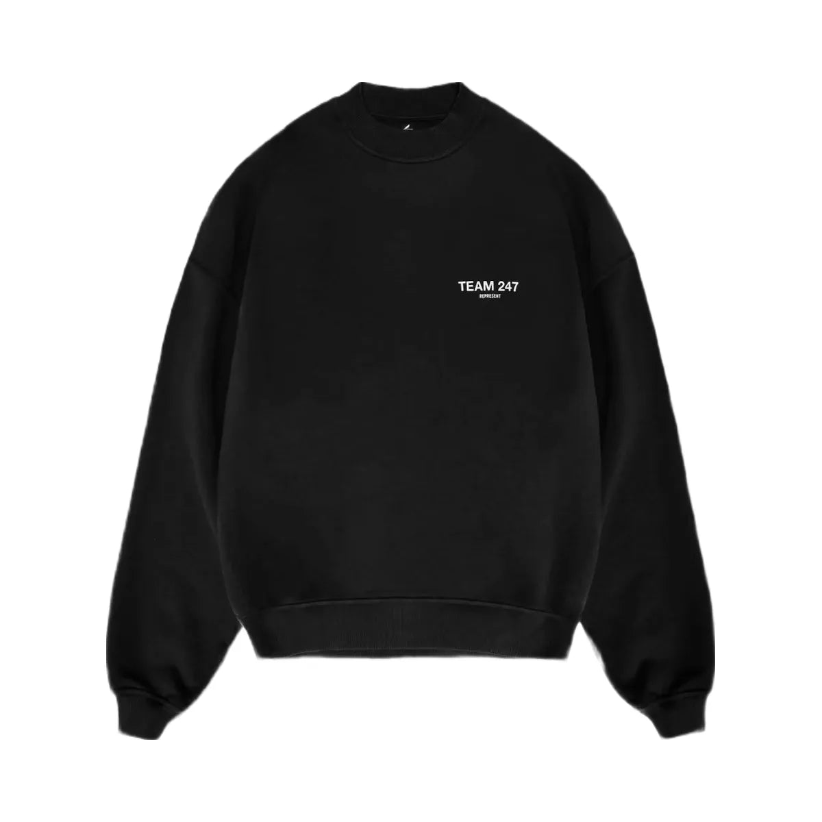 Represent Team 247 Oversized Crew Jet Black