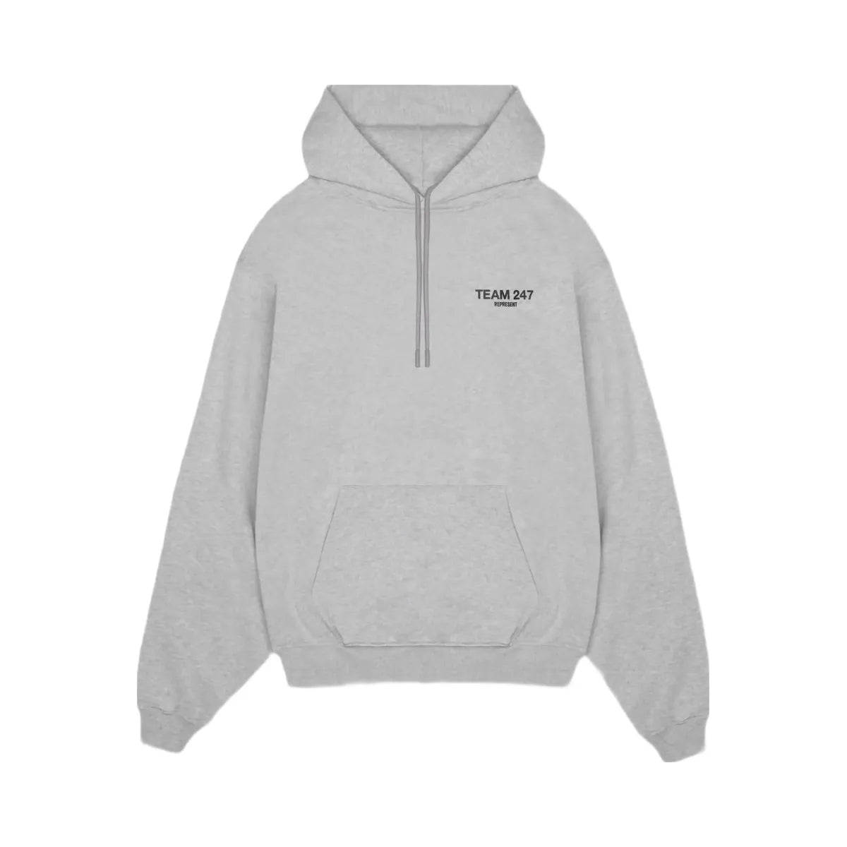 Represent Team 247 Oversized Hoodie Ash Grey Black
