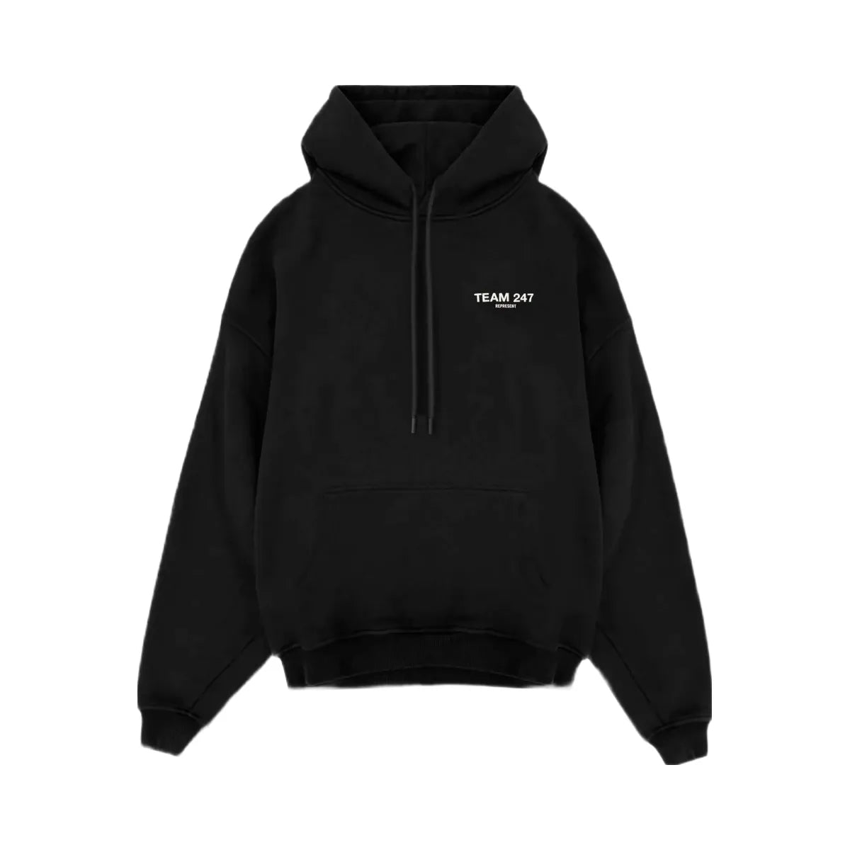 Represent Team 247 Oversized Hoodie Jet Black