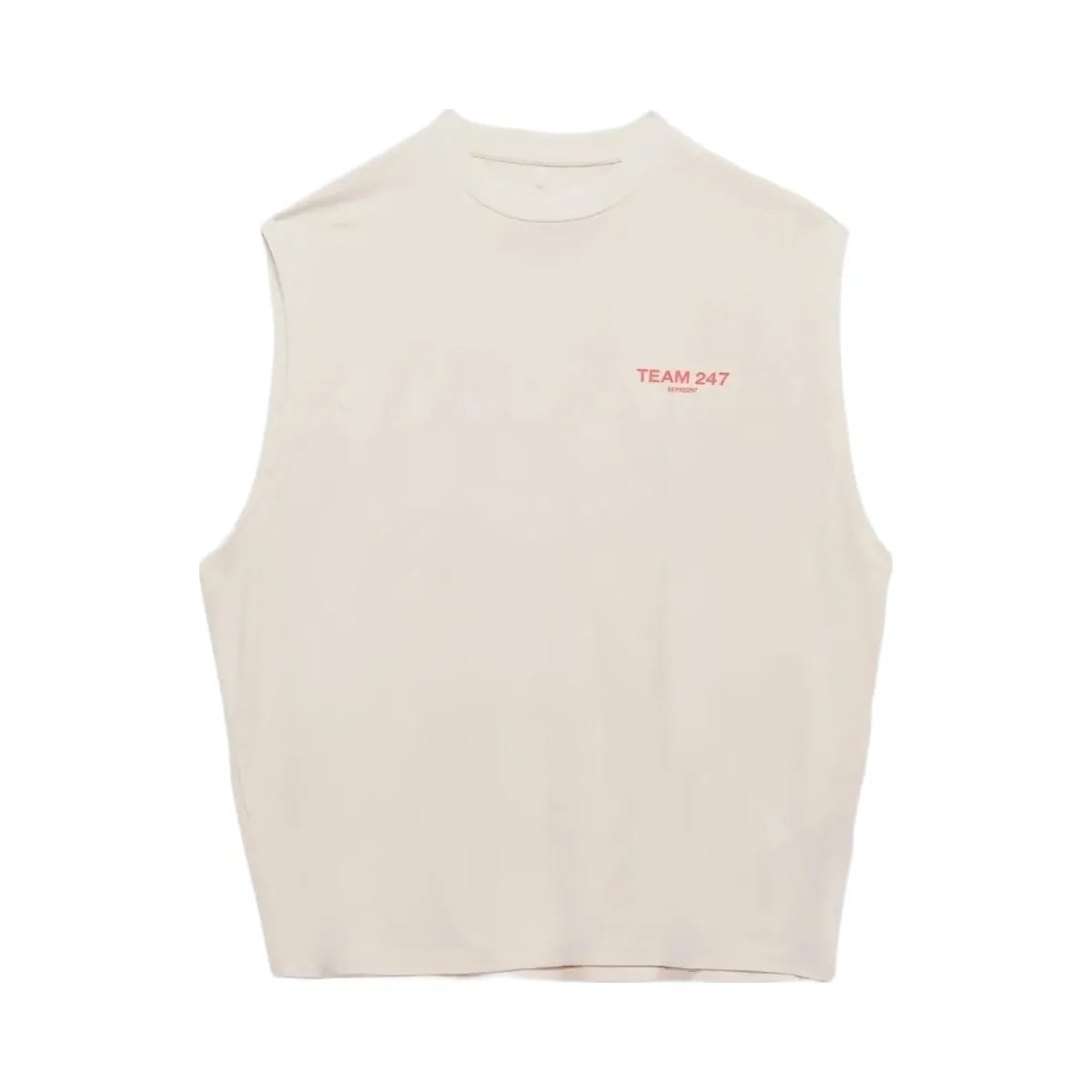 Represent Team 247 Oversized Tank Cream Ss26