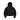 Represent Textured Borg Hoodie Jet Black