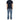 Burberry Navy Blue Check Motif Polo