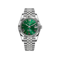 SEIKO MOD DATEJUST GREEN ROMAN