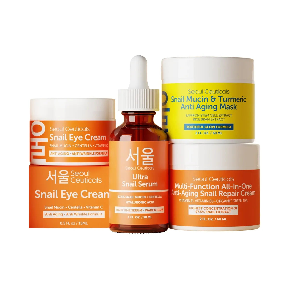 Seoul Ceuticals Korean Skin Care Snail Mucin Glow Kit