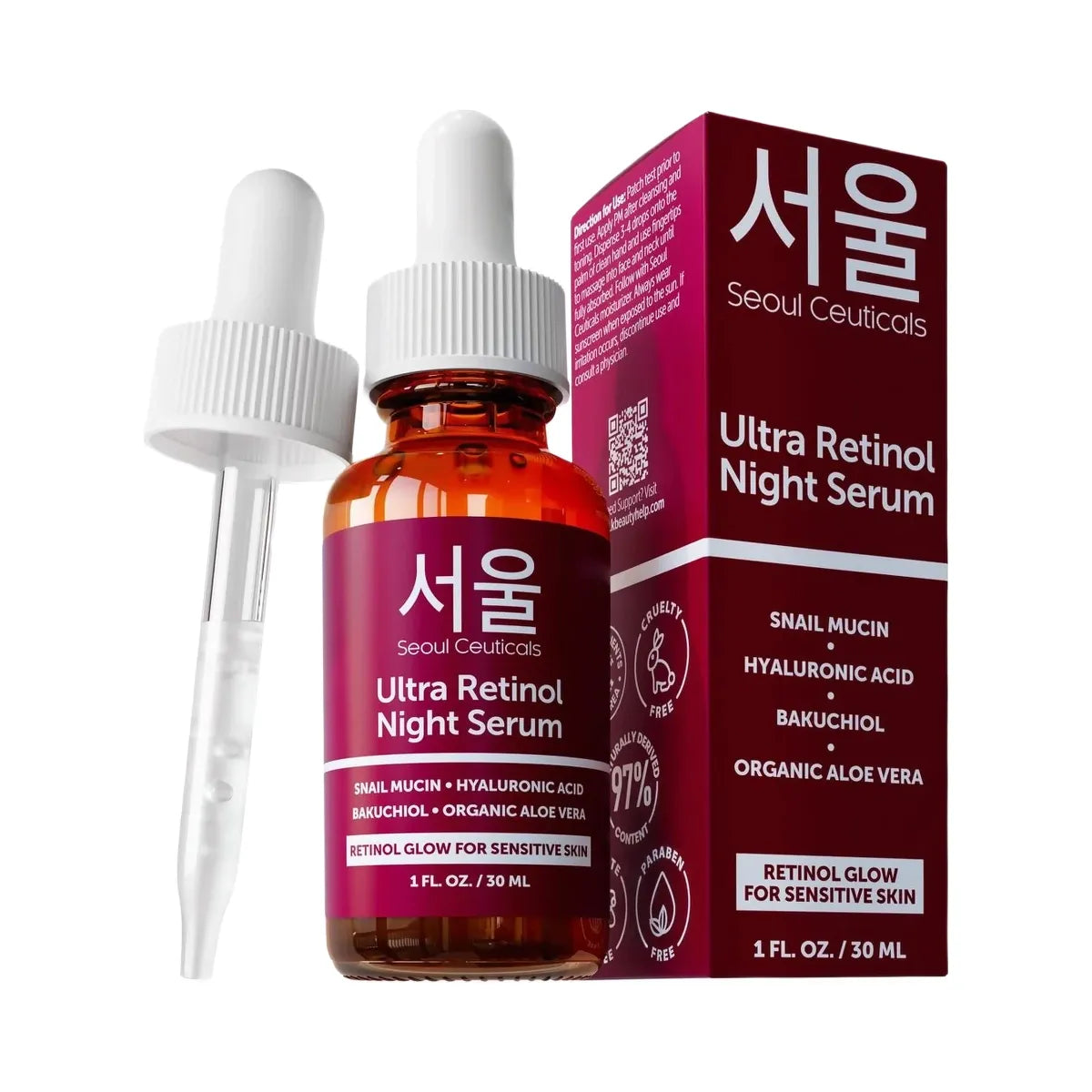 Seoul Ceuticals Korean Skin Care Ultra Retinol Night Serum