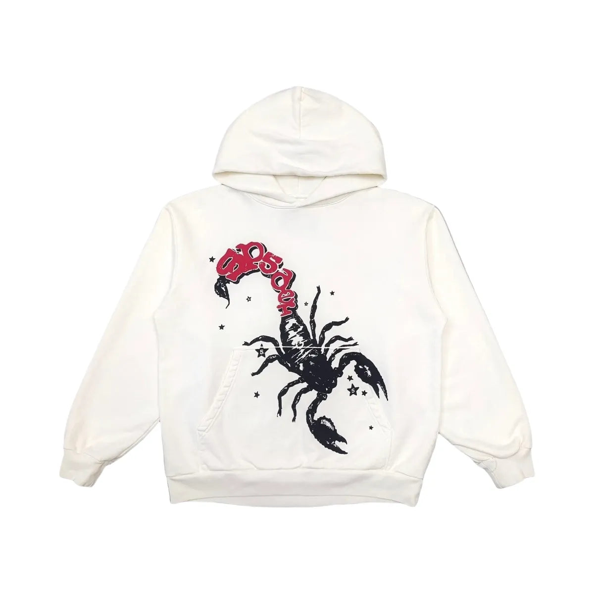 SP5DER X Mariah The Scientist Scorpion Hoodie Cream