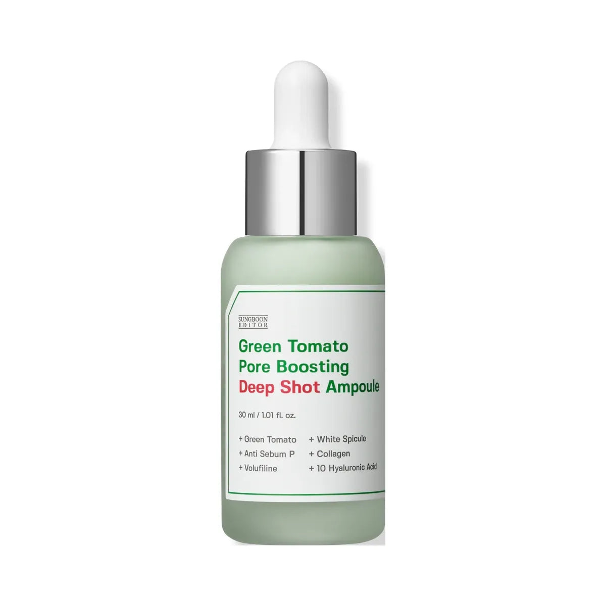 SUNGBOON EDITOR Green Tomato Pore Boosting Deep Shot Ampoule