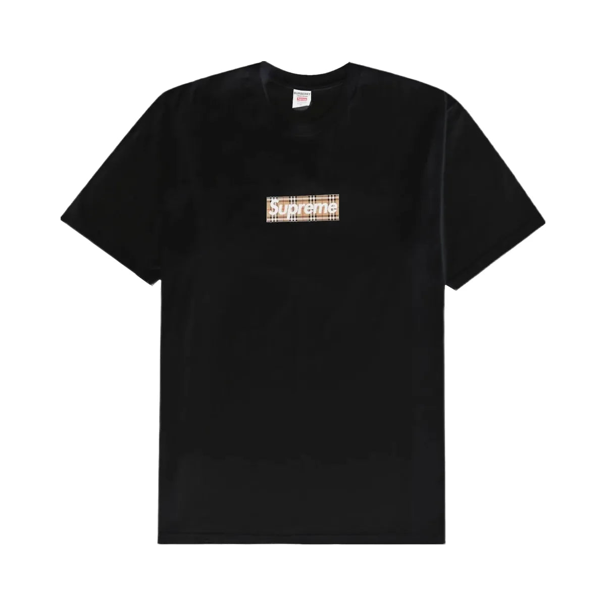 Supreme X Burberry Box Logo T-Shirt Black