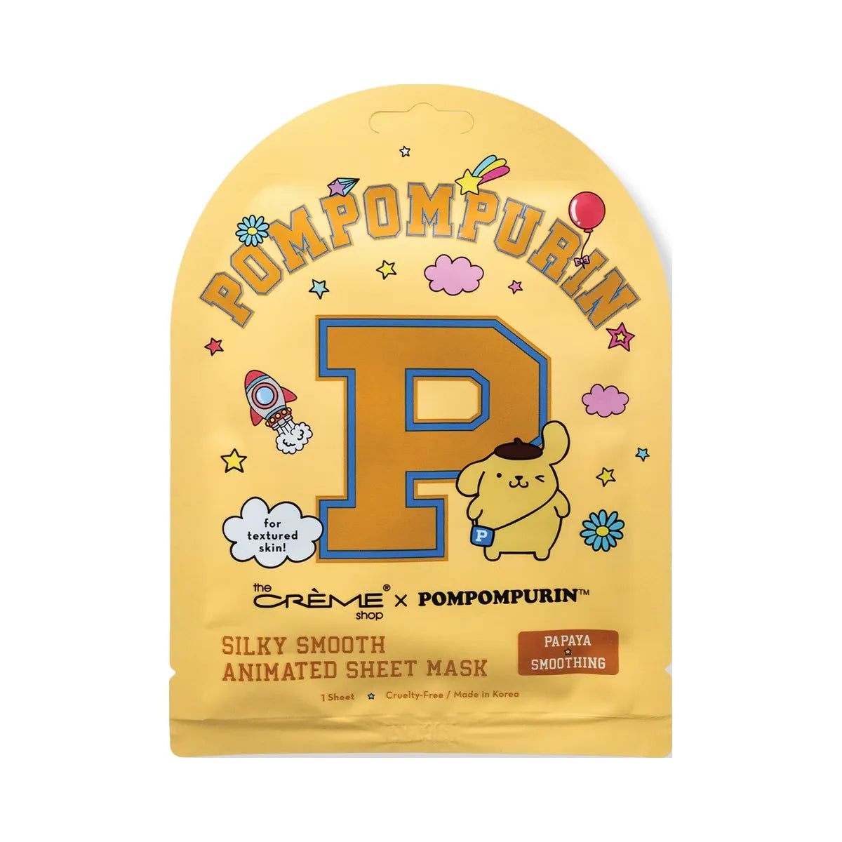 The Crème Shop The Crme Shop Pompompurin Silky Smooth Animated Sheet Mask