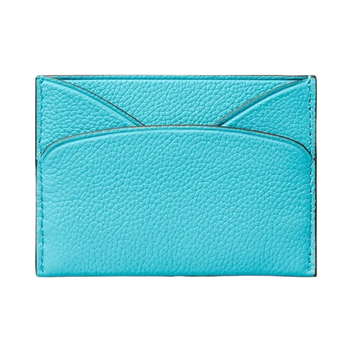 Tory Burch Romy Flat Card Case Soft Turquoise