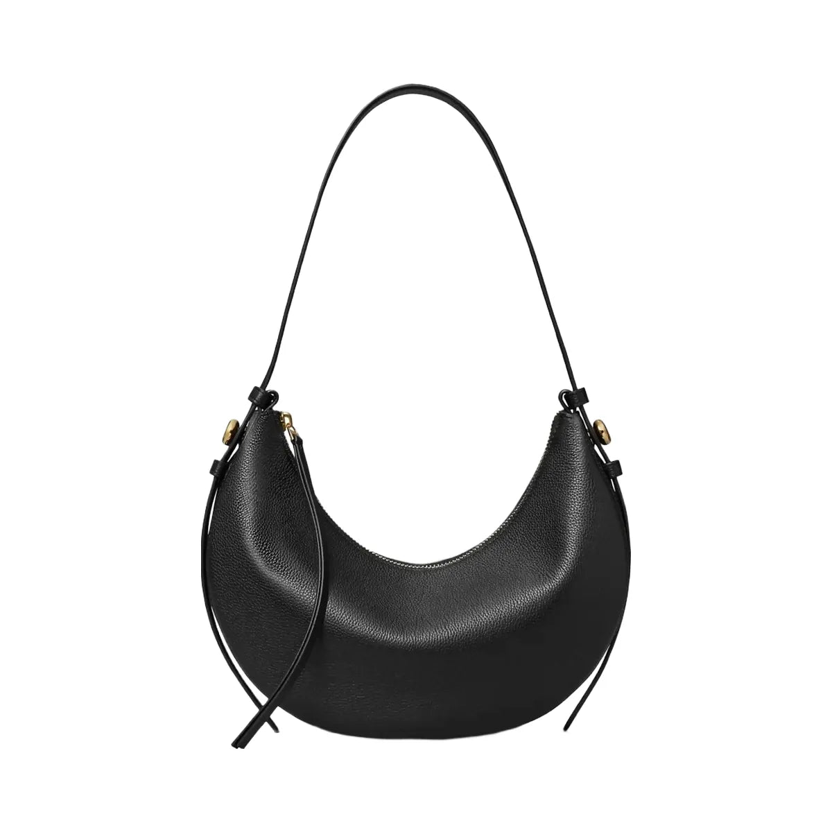 Tory Burch Romy Half Moon Bag Black