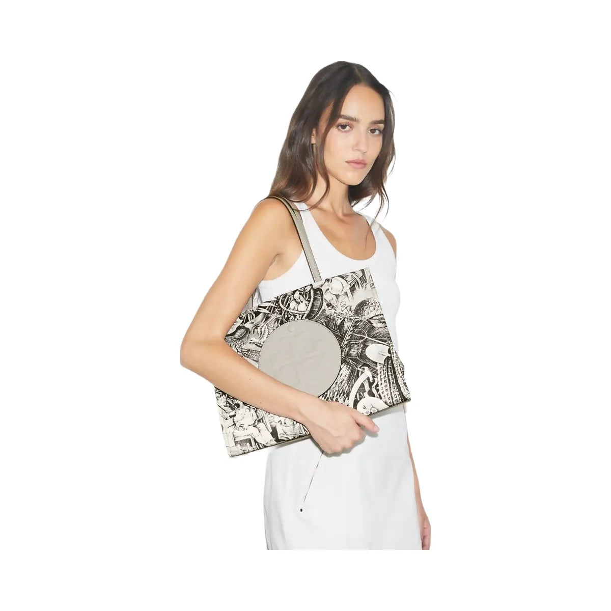 Tory Burch Small Ella Printed Tote Alien Print