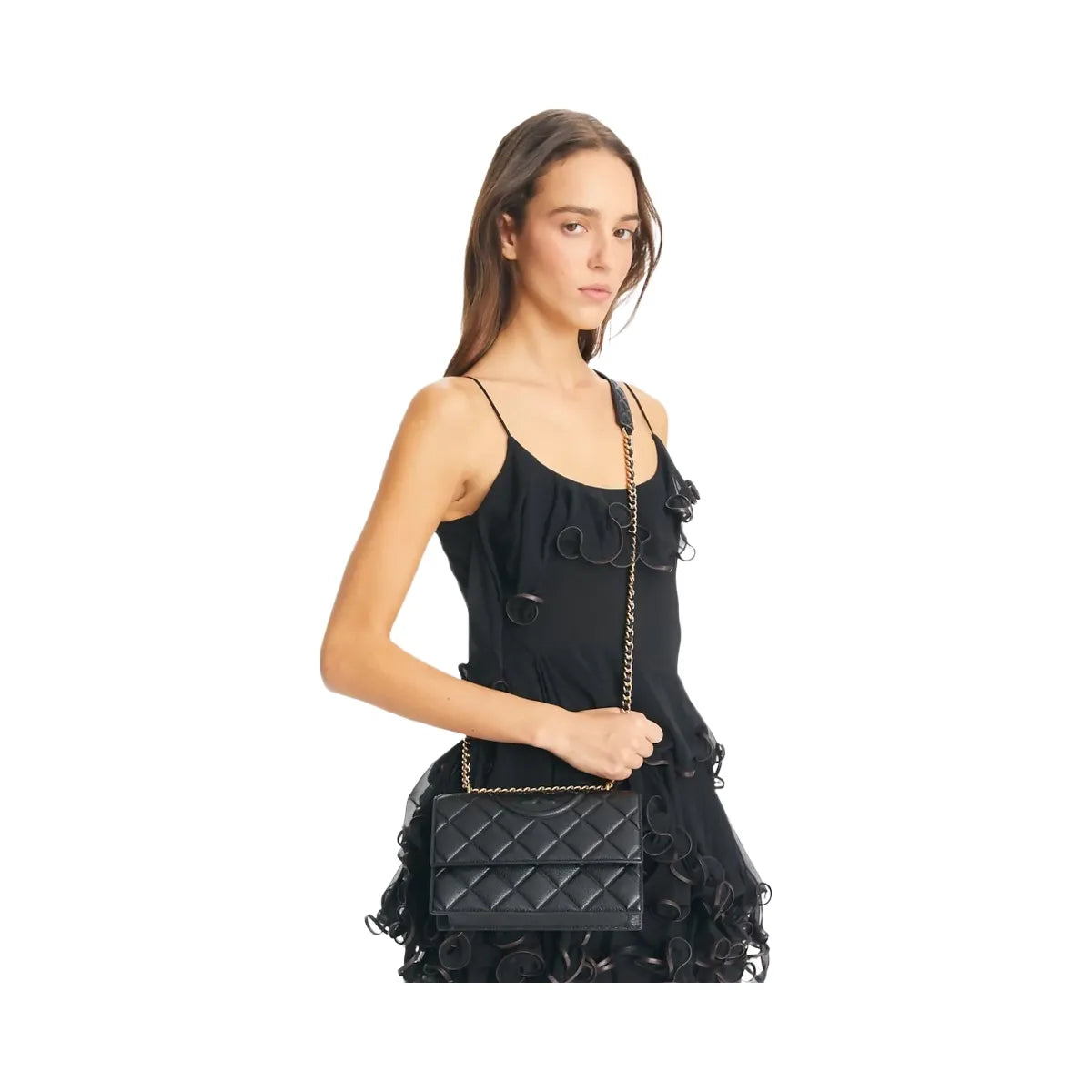 Tory Burch Small Fleming Shoulder Bag Black