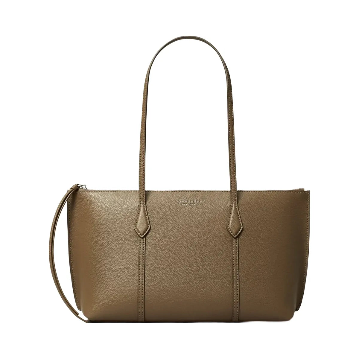 Tory Burch Small Perry Zip Tote Wild Mushroom