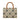 Tory Burch T Monogram Contrast Embossed Top-Handle Tote Black/White