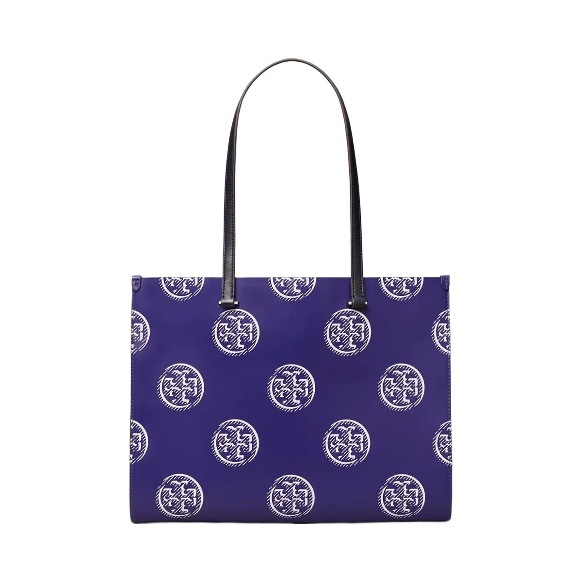 Tory Burch T Monogram Contrast Embossed Tote Ballpoint Blue